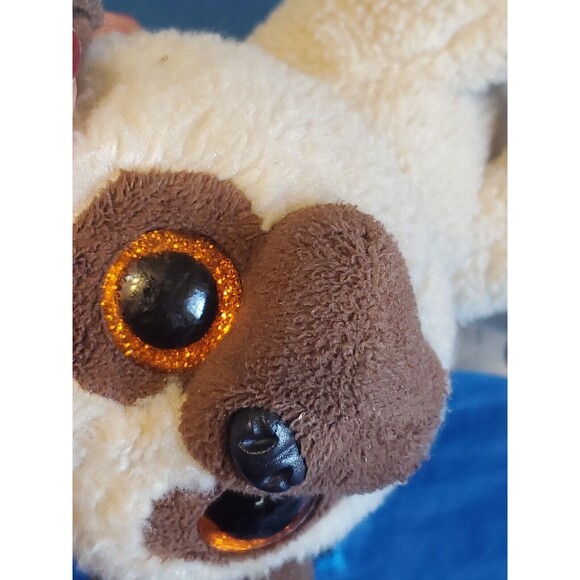 Velve Ty Rufus The Pug Stuffed Animal Puppy Dog Plush Toy Glitter Eyes 2016 - Picture 12 of 15